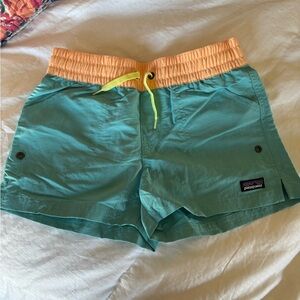 Patagonia Orange Summer Shorts Versatile Beachwear